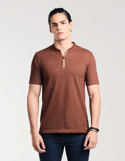 CAMISA MANGA CURTA LISA TRICOT TIVOLI