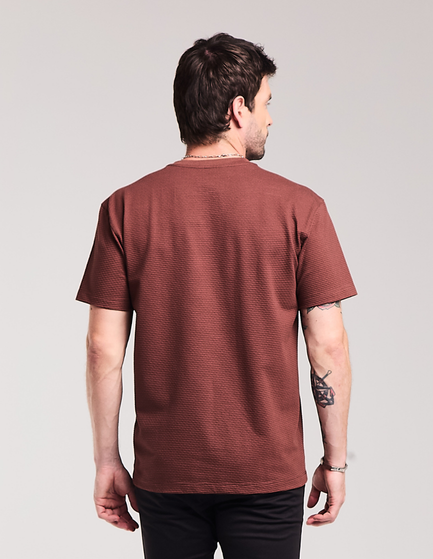 CAMISETA MANGA CURTA TEXTURIZADA BRYON
