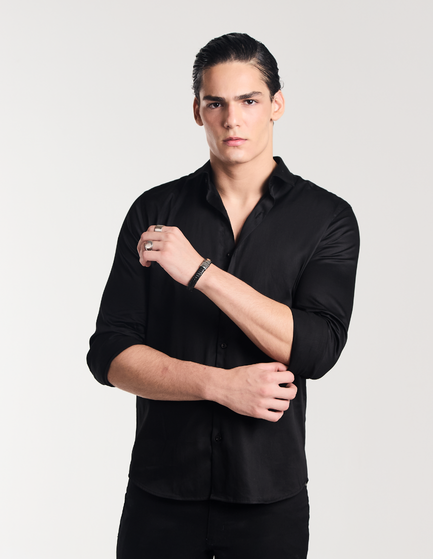 CAMISA MANGA LONGA LISA COTTON