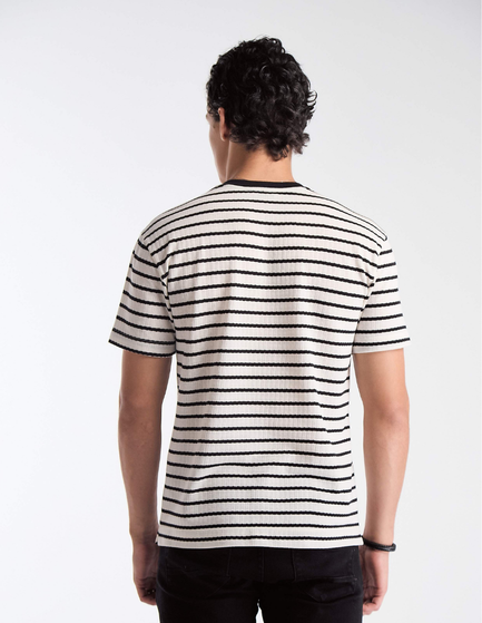 CAMISETA MANGA CURTA LISTRADA SUNSET