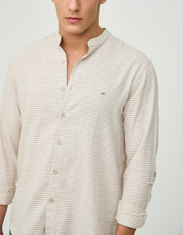 CAMISA MANGA LONGA LISTRADA SANTORINI