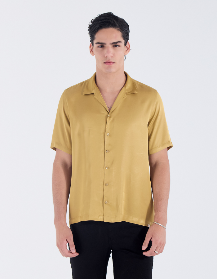 CAMISA MANGA CURTA GOLA CUBANA ANABELLY