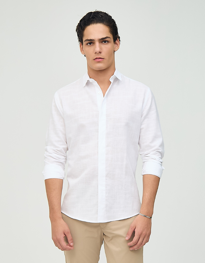 CAMISA MANGA LONGA LISA LEVON I