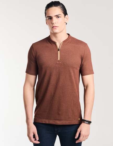 CAMISA MANGA CURTA LISA TRICOT TIVOLI