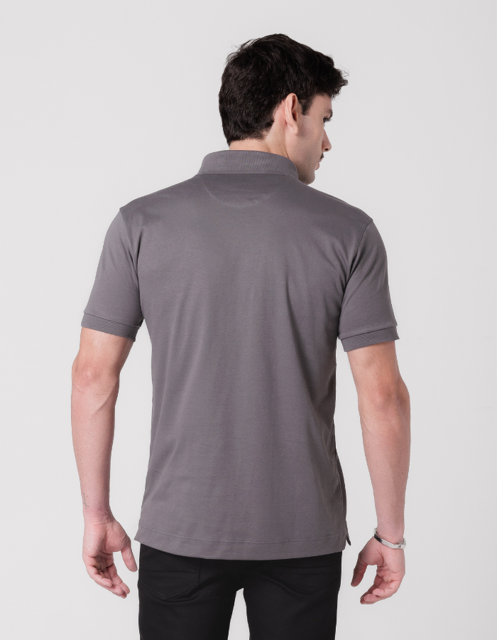 POLO MANGA CURTA LISA