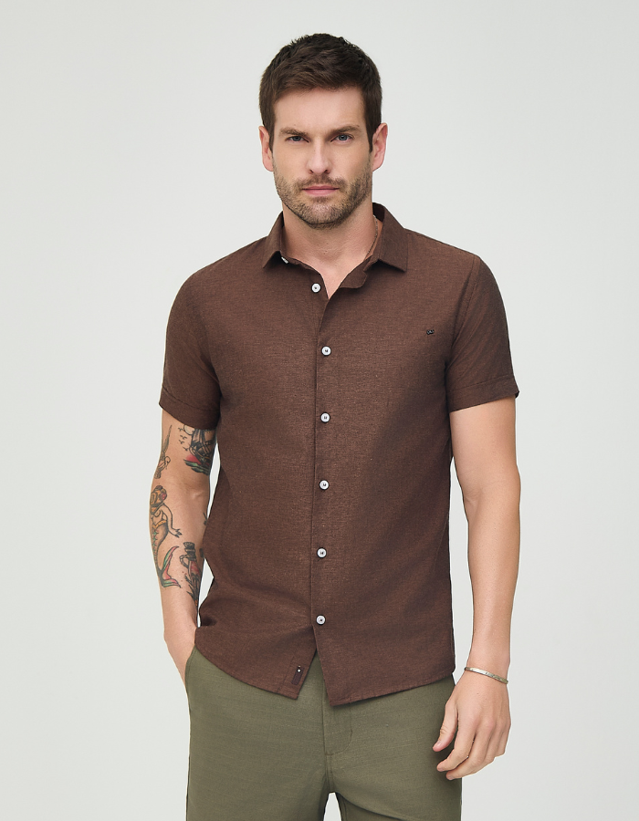 CAMISA MANGA CURTA LISA PANA II