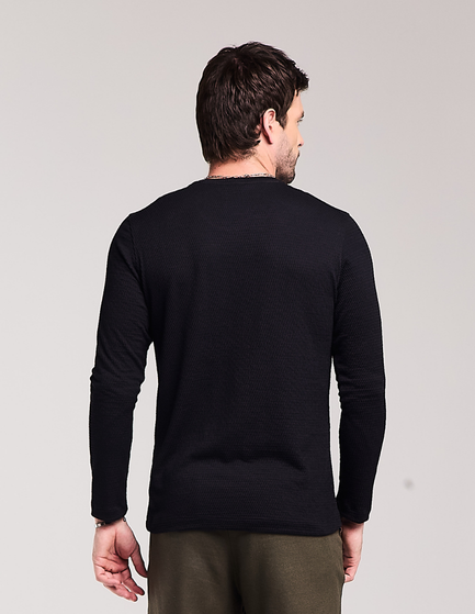 CAMISETA MANGA LONGA TEXTURIZADO BRISA