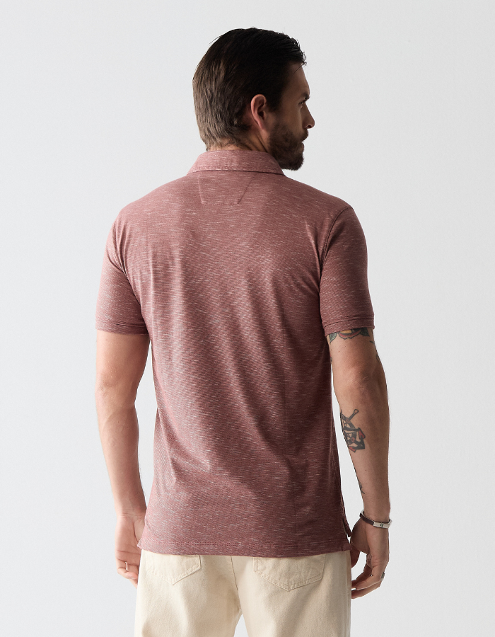 POLO MANGA CURTA LISTRADA DIRT