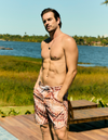 BOARDSHORT ESTAMPADO CONCHAS AQUARELA