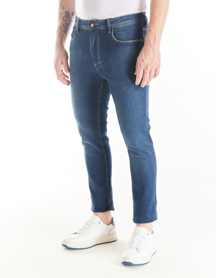 CALÇA JEANS SKINNY STONE