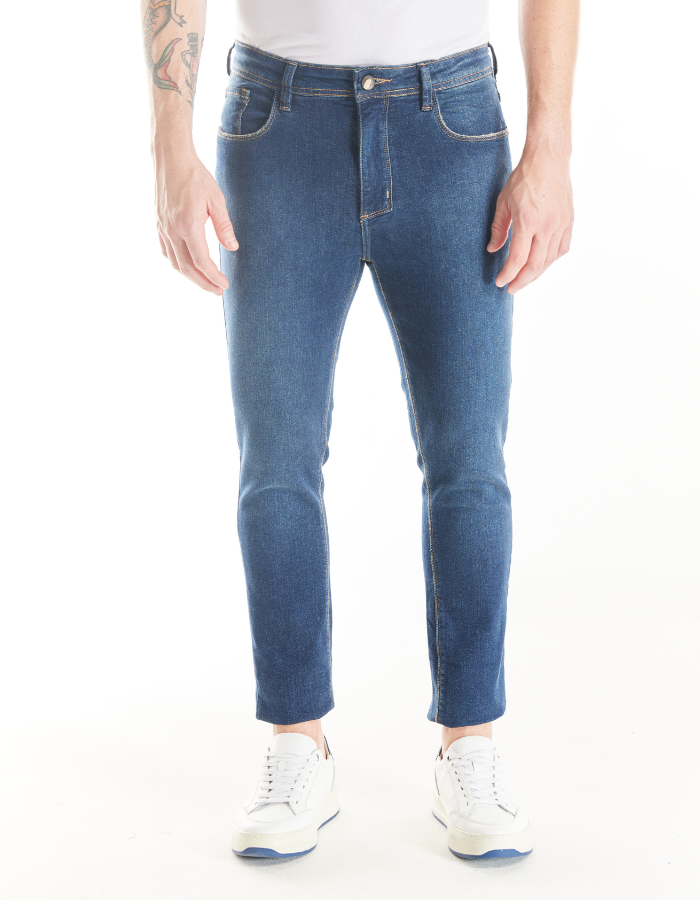 CALÇA JEANS SKINNY STONE