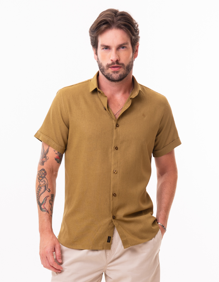 CAMISA DIF M/C LINHO SOFT