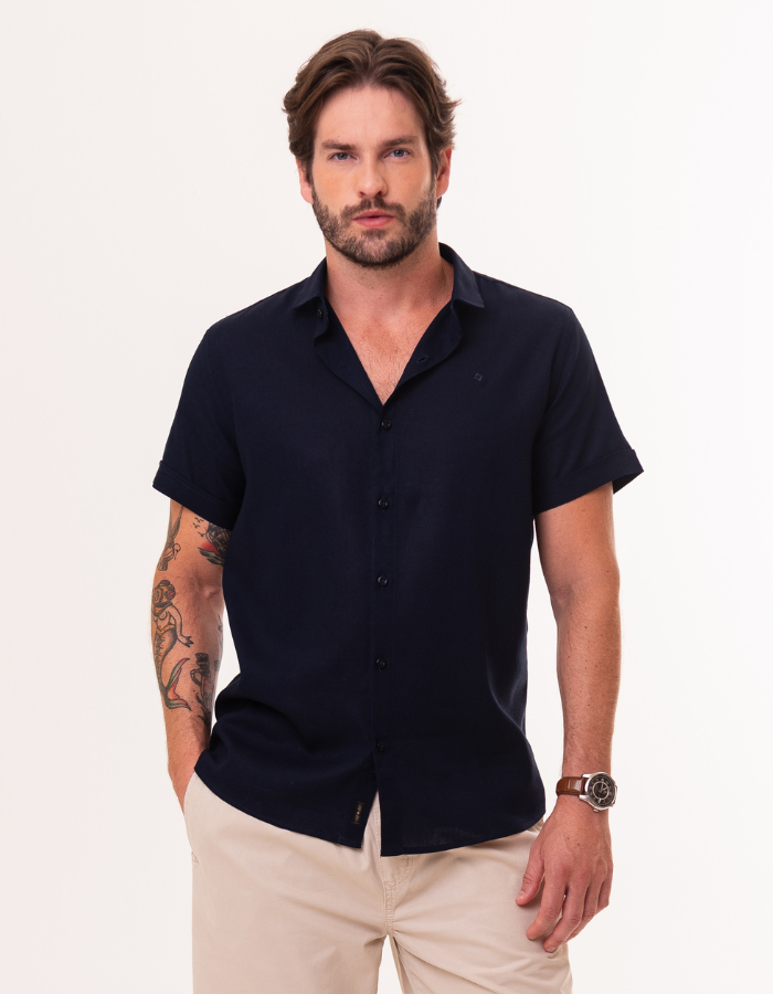 CAMISA DIF M/C LINHO SOFT