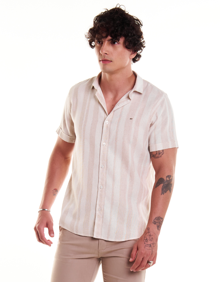 CAMISA DIF M/C LISTRADA