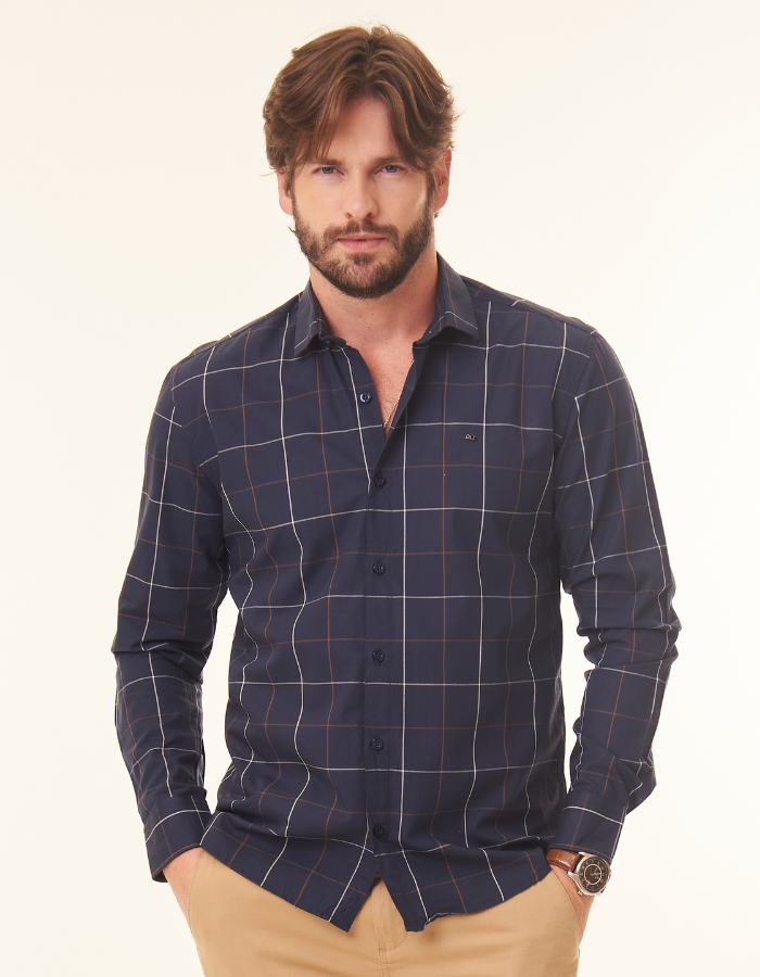 CAMISA DIF M/L XADREZ