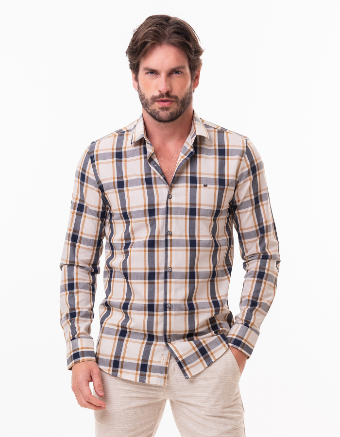 CAMISA DIF M/L XADREZ