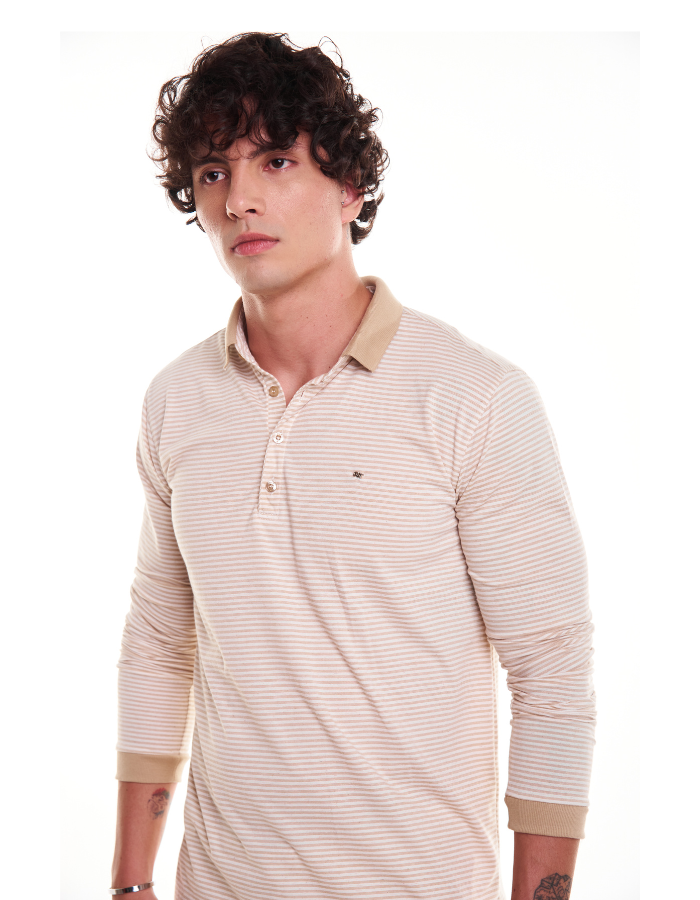 POLO DIF M/L LISTRADO