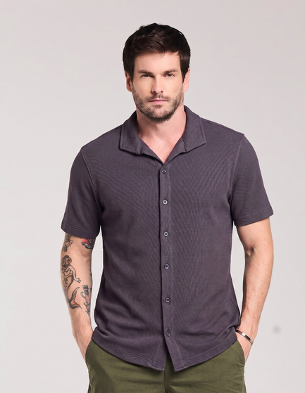 CAMISA MANGA CURTA DE MALHA
