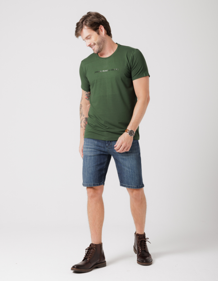BERMUDA JEANS LISO
