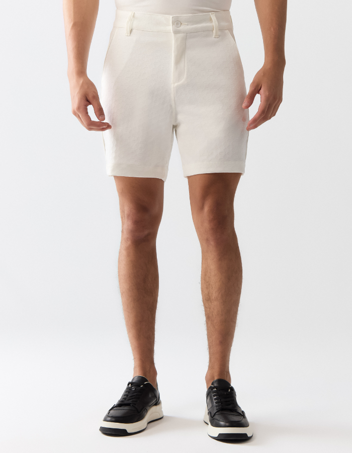 BERMUDA ALFAIATARIA LISO JACQUARD I