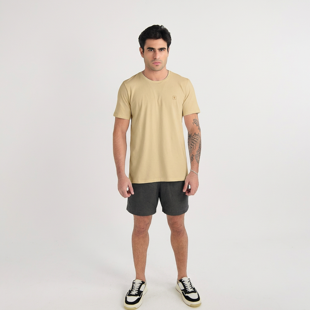 CAMISETA MANGA CURTA BASICA COTTON ALQUIMIA I