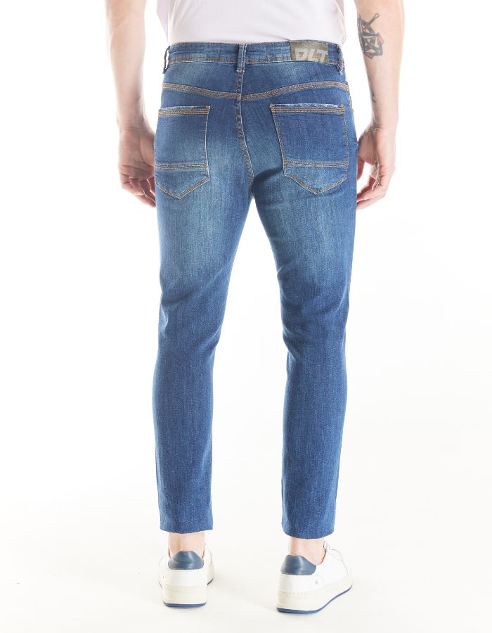 CALÇA JEANS SKINNY ESTONADO