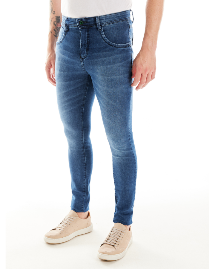 CALÇA JEANS SKINNY STONE