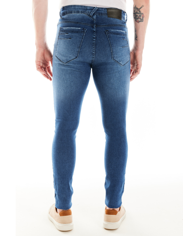 CALÇA JEANS SKINNY STONE