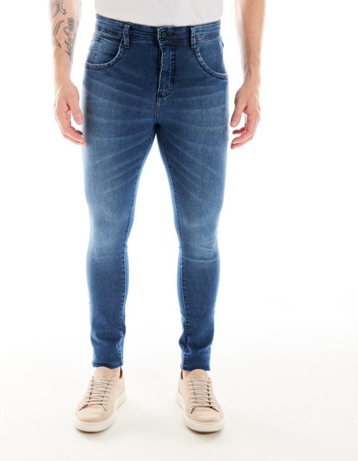 CALÇA JEANS SKINNY STONE