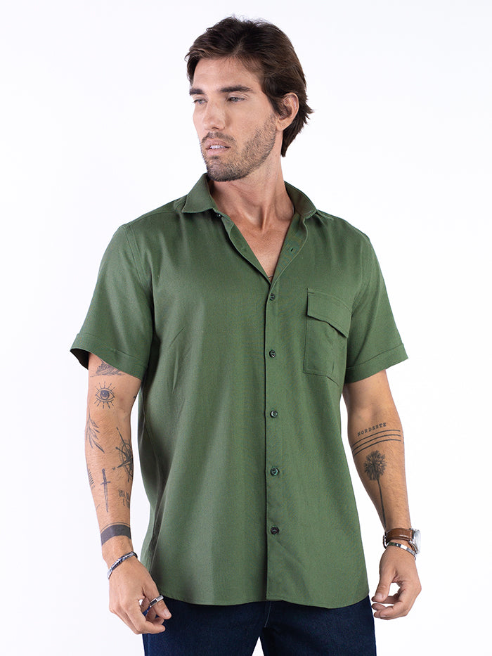 CAMISA DIF M/C COM BOLSO