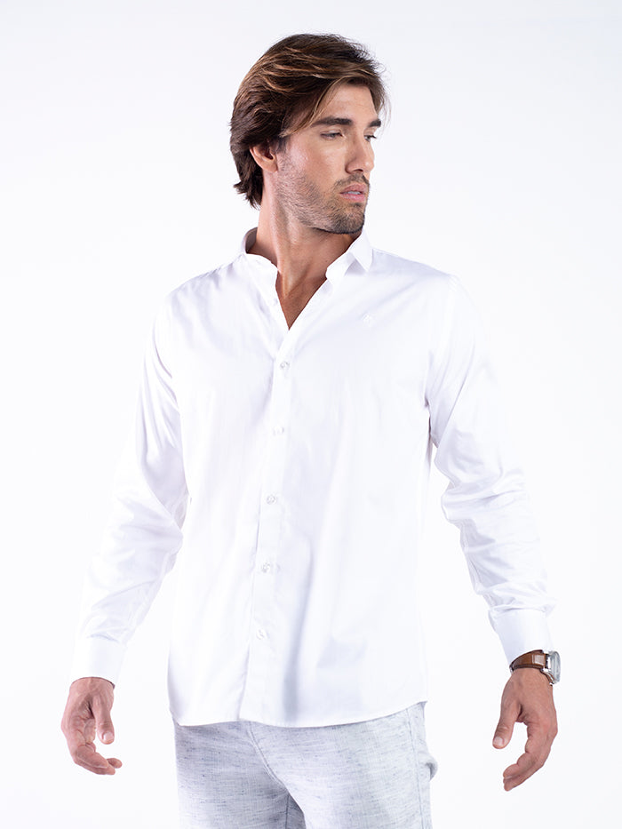 CAMISA DIF M/L COM BORDADO