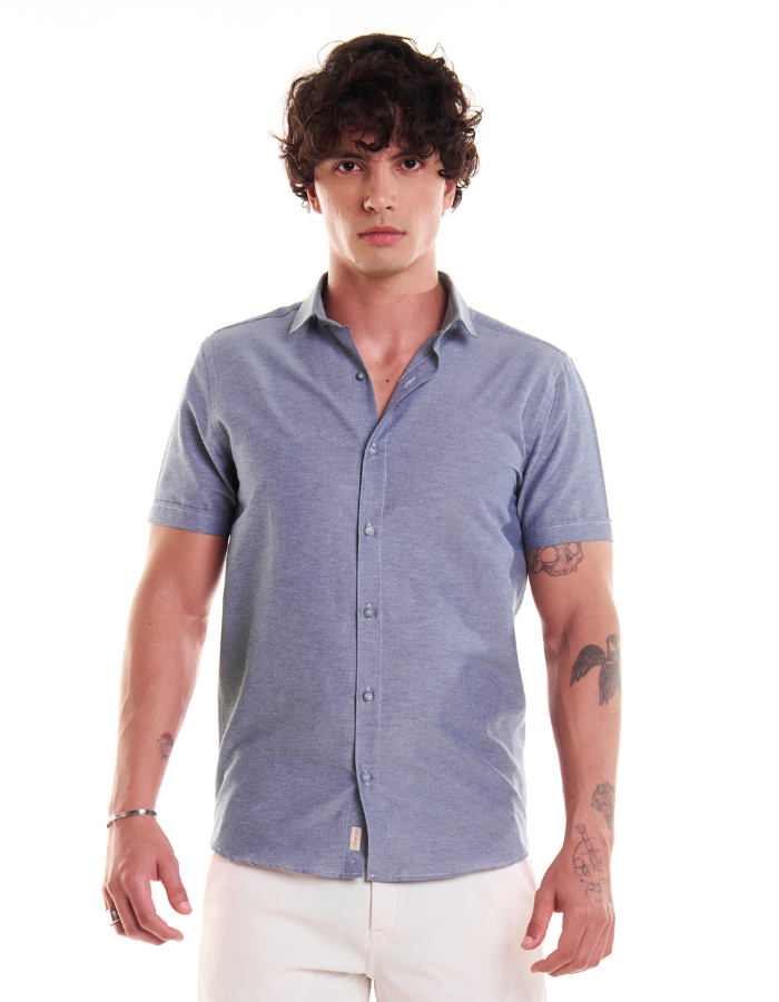 CAMISA DIF M/C BASIC LISA- PASSA FACIL