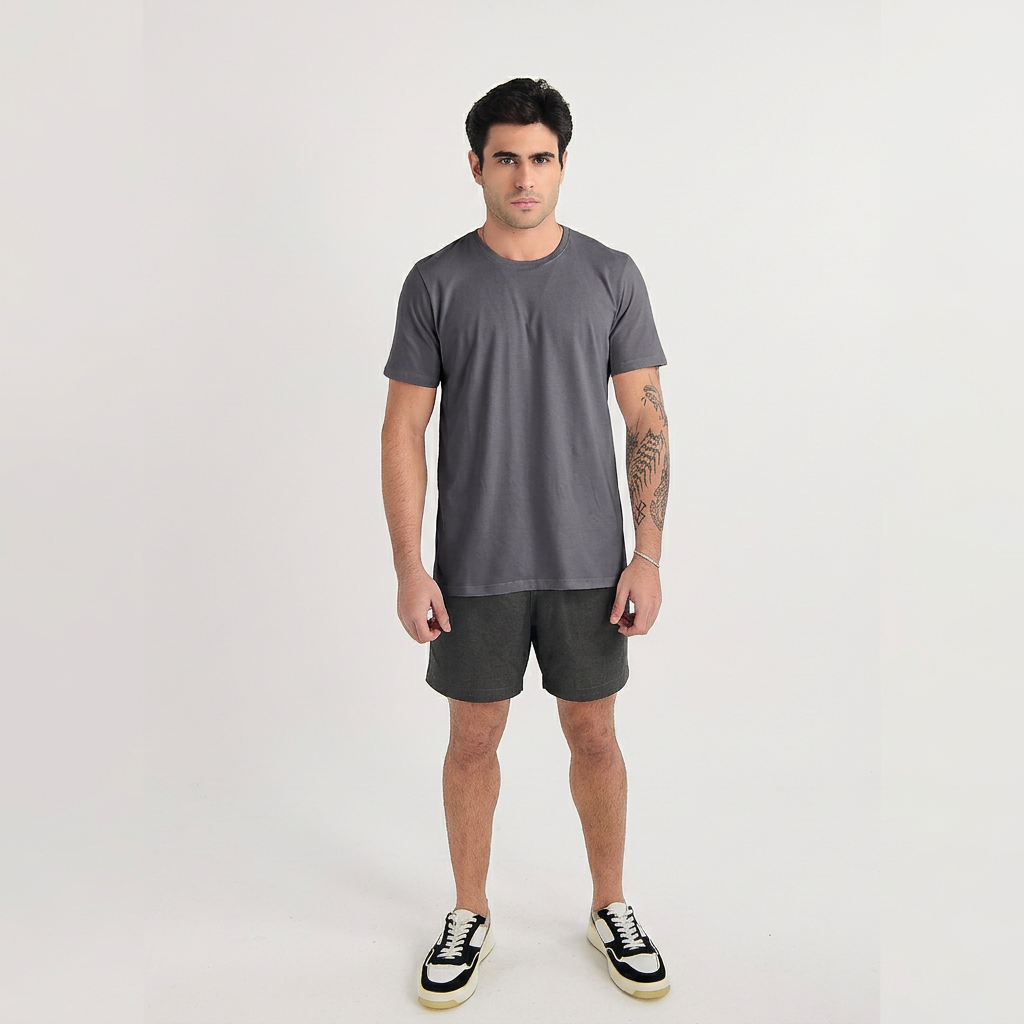 CAMISETA MANGA CURTA BASICA COTTON ALQUIMIA I