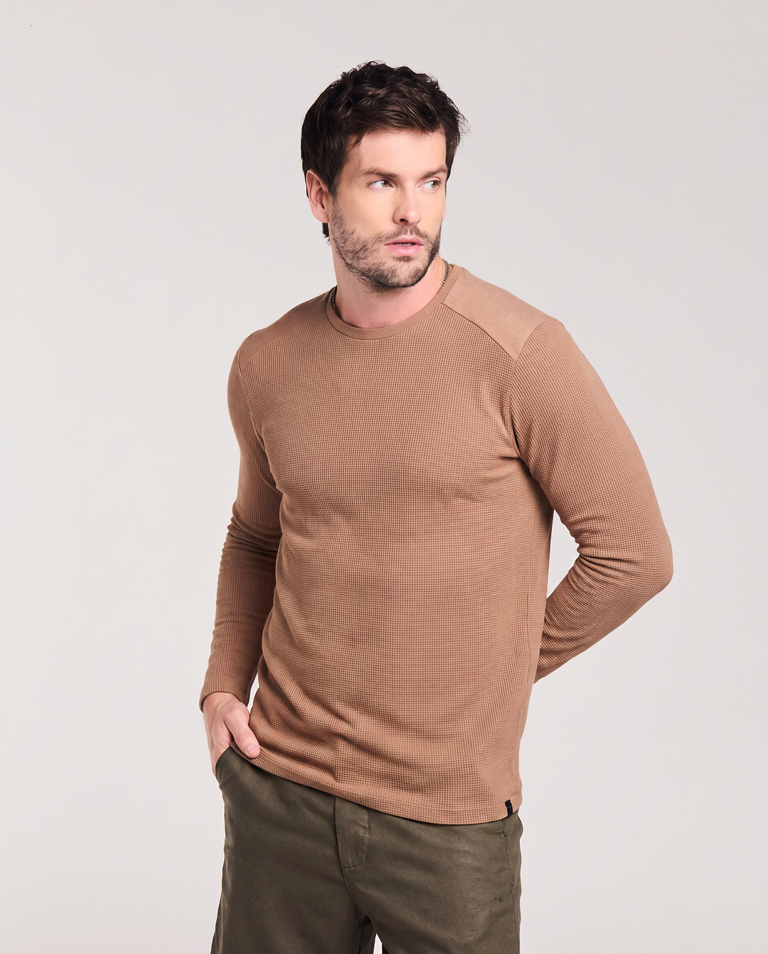 CAMISETA MANGA LONGA TEXTURIZADO BRISA