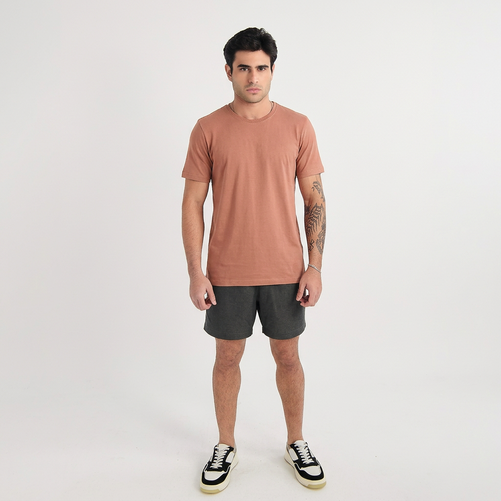 CAMISETA MANGA CURTA BASICA COTTON ALQUIMIA I