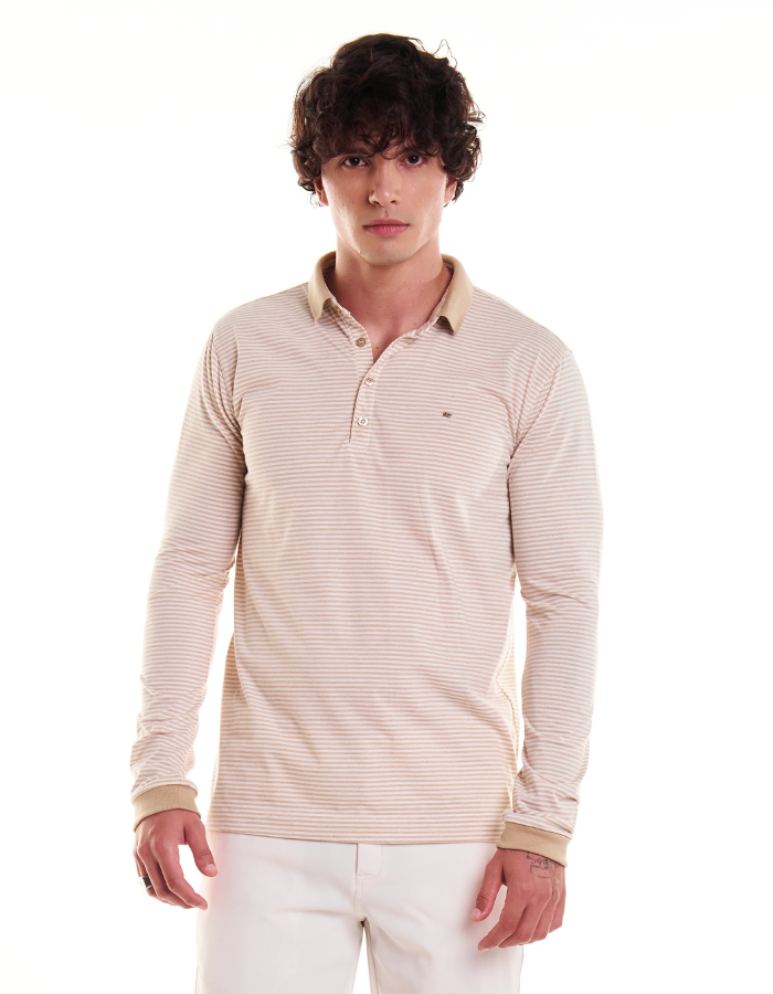 POLO DIF M/L LISTRADO