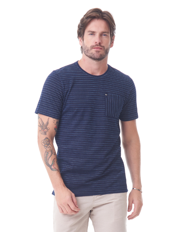 T-SHIRT DIFERENCIADA INDIGO ETNICA