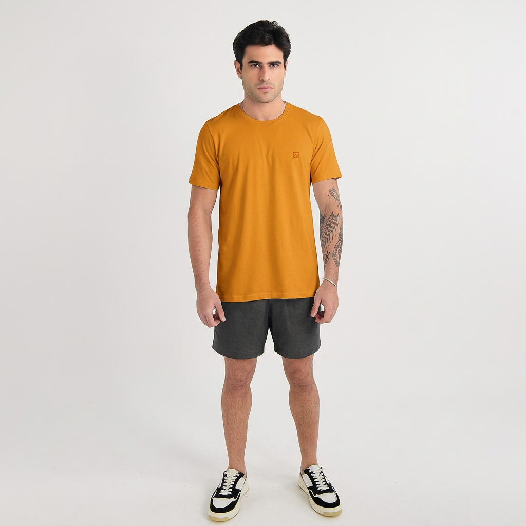 CAMISETA MANGA CURTA BASICA COTTON ALQUIMIA I